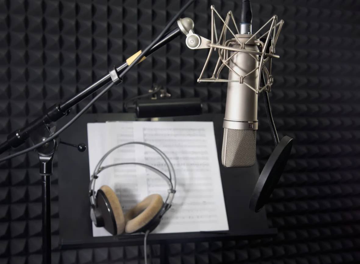 Voice over recording studio