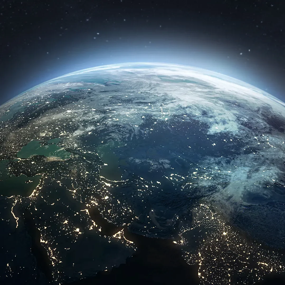 Satellite view of Earth — Gotham Lab New York provides translation and localization services to global clients. Translation and localization services in 50+ languages — Gotham Lab New York City in-house language services.