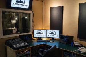 Gotham Lab voice-over recording studio — in-house NYC audio production suite Midtown Manhattan